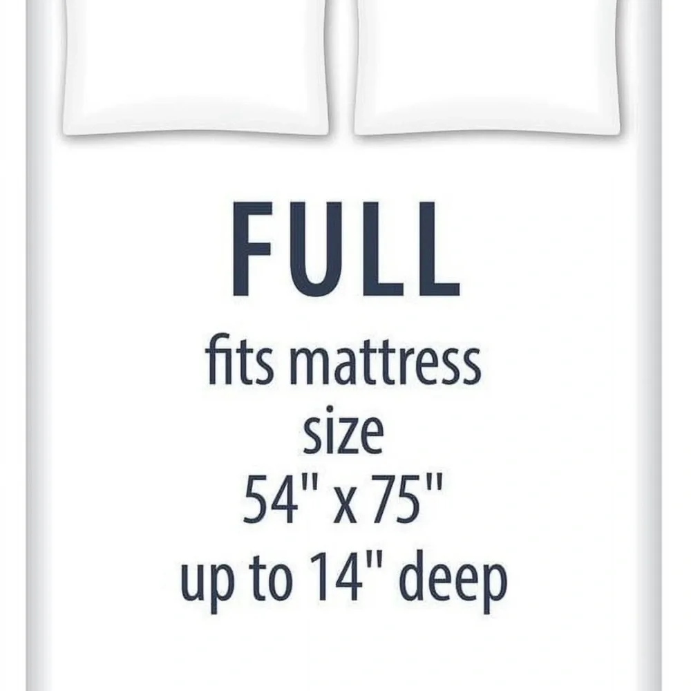 Kids' Soft Microfiber Sheet Set, Navy Blue Stars 4 Pieces Bedding Set